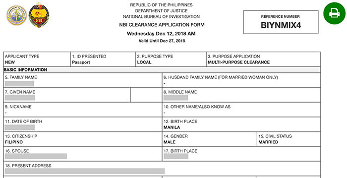 How To Apply NBI Clearance Online 2019 - NBI Clearance Application Form