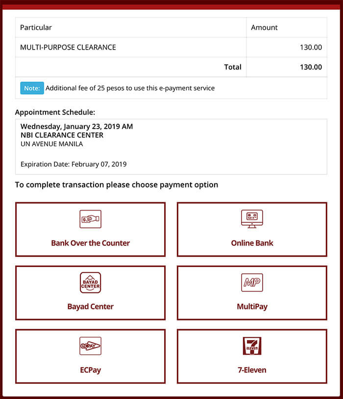 How To Apply NBI Clearance Online 2019 - Payment A