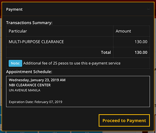 How To Apply NBI Clearance Online 2019 - Payment B
