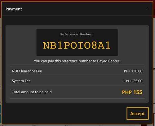 How To Apply NBI Clearance Online 2019 - Payment Reference Number