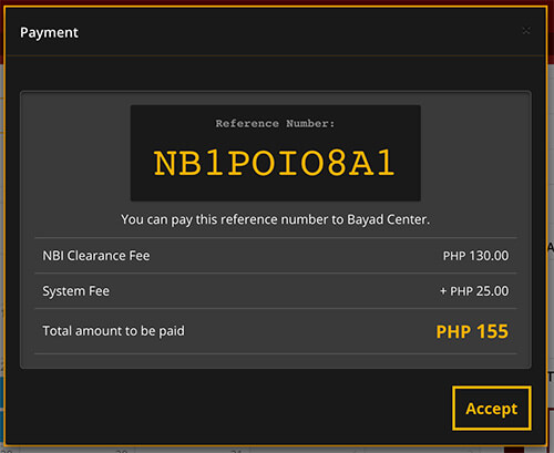 How To Apply NBI Clearance Online 2019 - Payment Reference Number