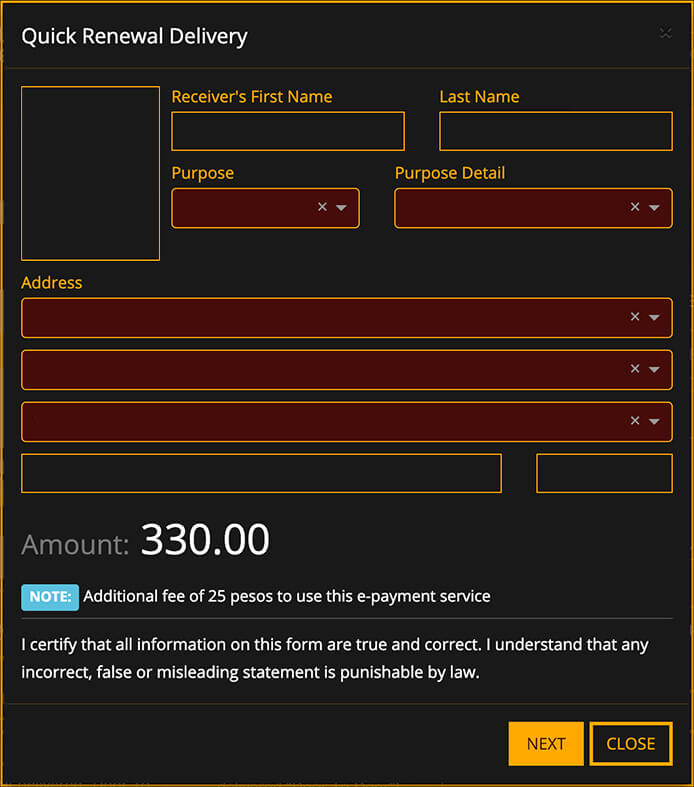 NBI Clearance Online Quick Renewal Details