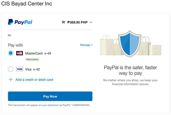 NBI Clearance Online Quick Renewal Paypal Pay Now Button