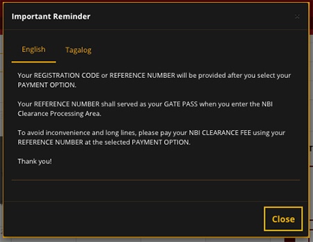 NBI Clearance Online Important Reminder